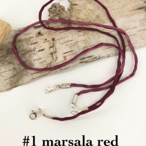 Vibrant Colored Silk Necklace Cords