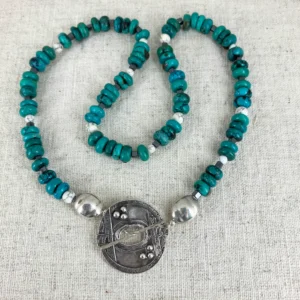 Shielded in God’s Love Turquoise Necklace