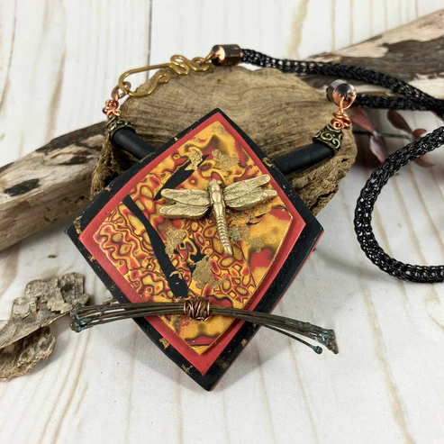 Dragonfly Necklace And Earrings Set