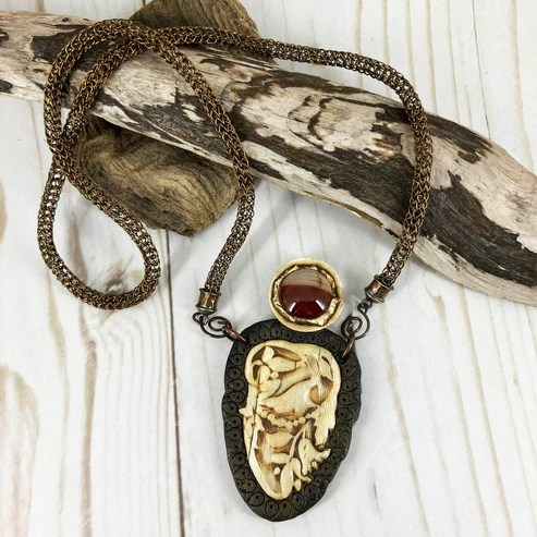 Imagine, Live, Believe Statement Necklace