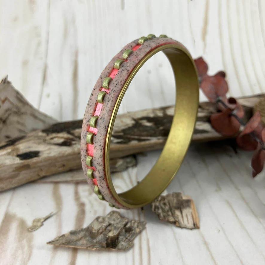Glowing Stitches Bangle Bracelet SHINES