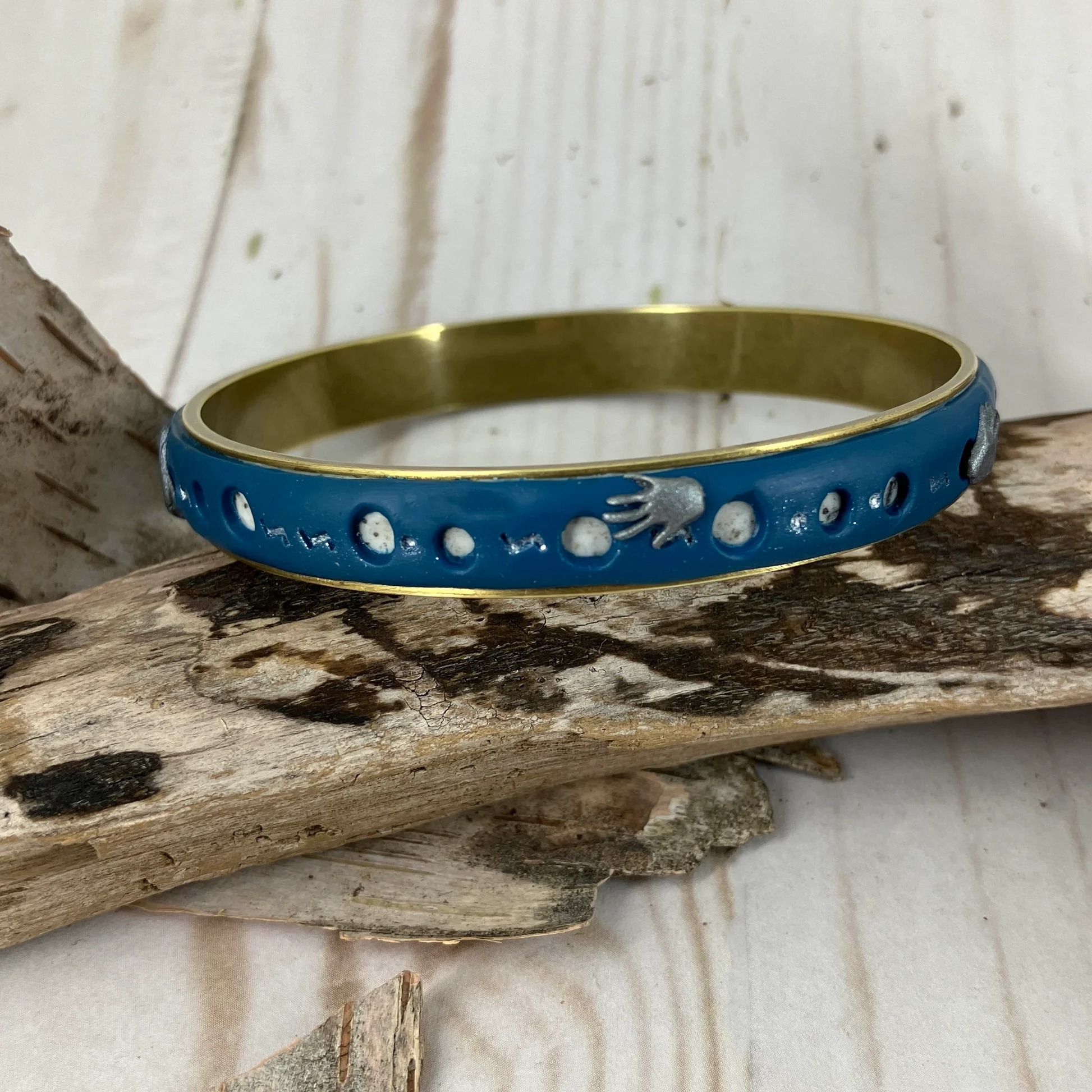 'Handy' Cobalt Blue Bangle Bracelet