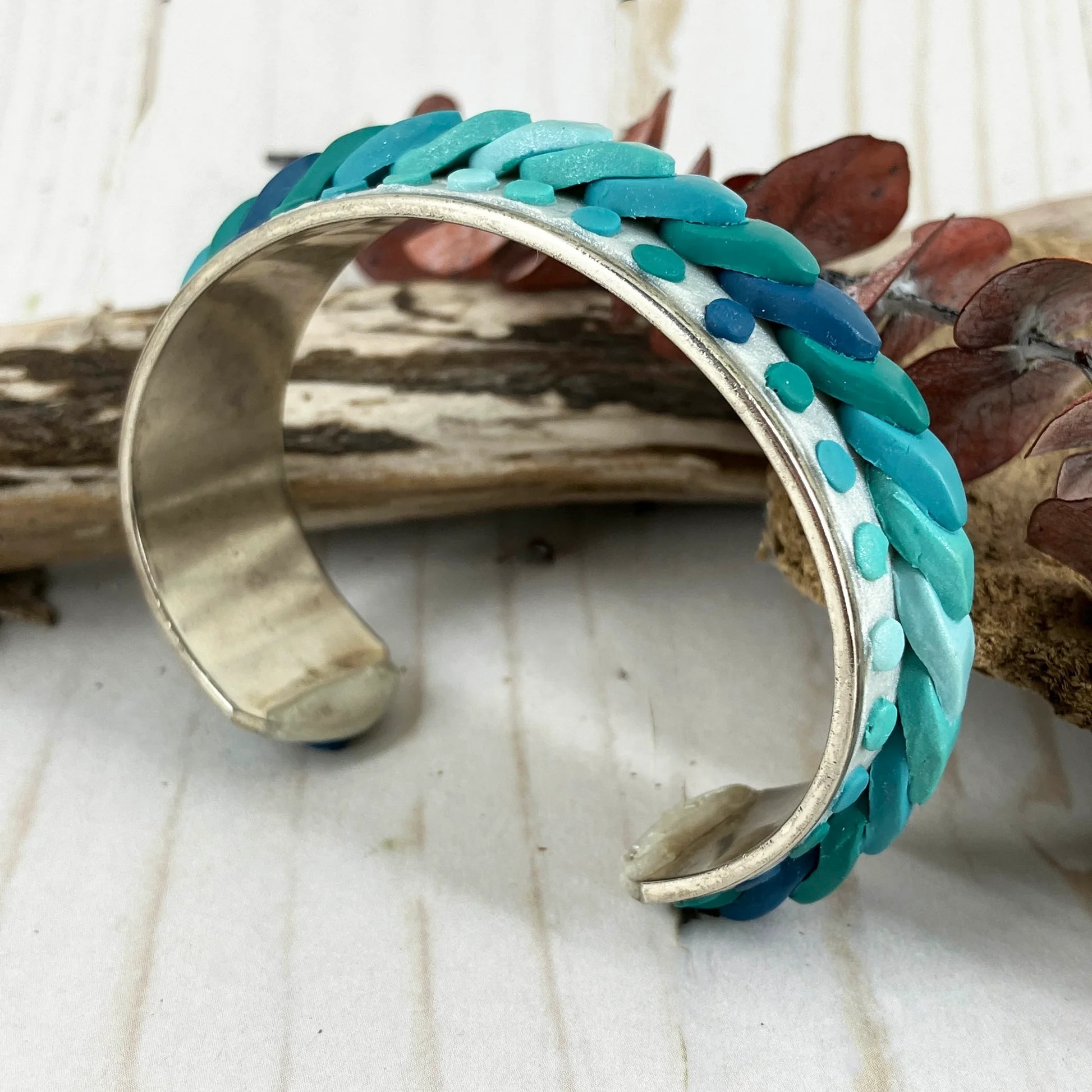 Ocean View Turquoise and Blue Cuff Bracelet