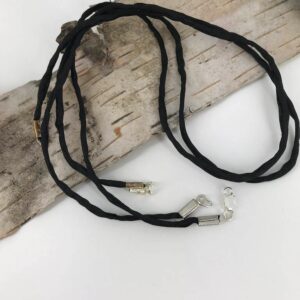 Basic Black Silk Necklace Cords