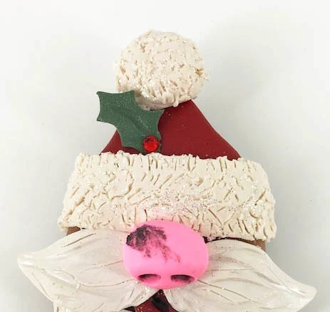 HO HO HO It's Santa! Handmade Brooch Lapel Pin