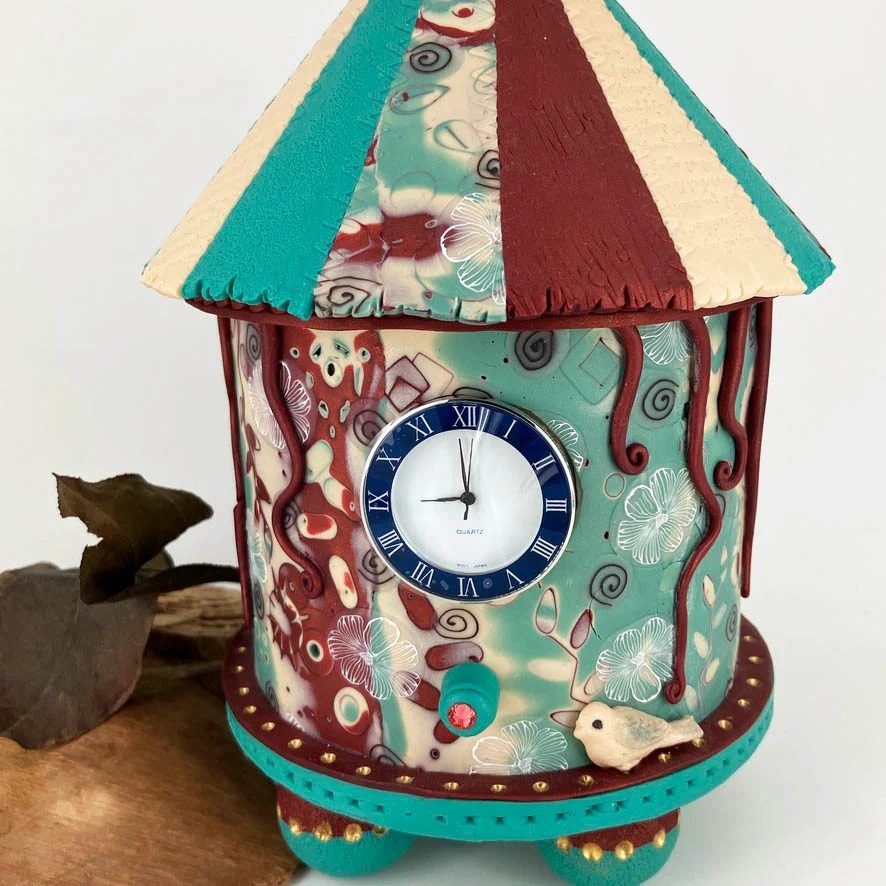 Carousel Memories Unique One of a Kind Desk Clock