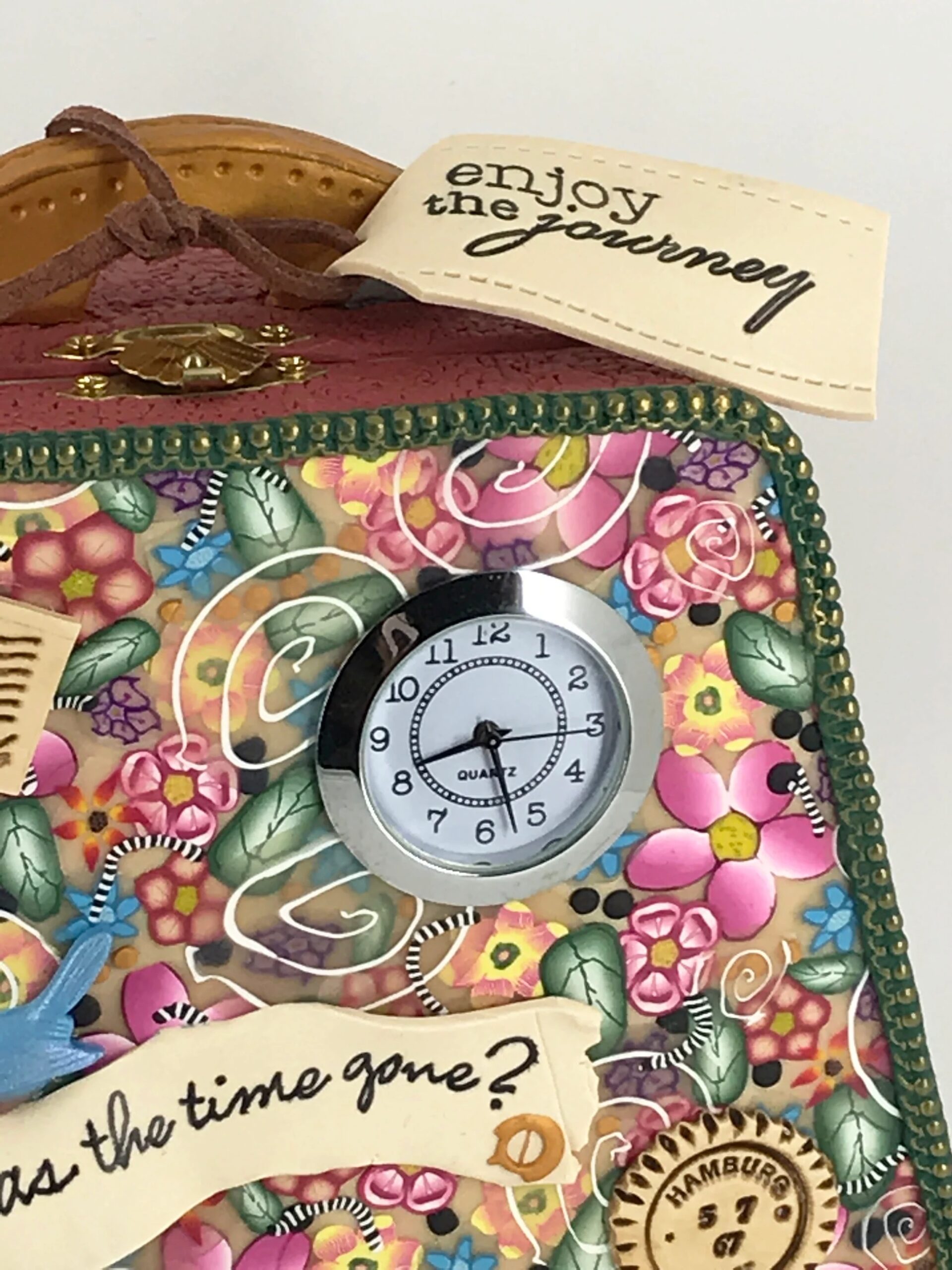 Enjoy the Journey Travel Time! Desk Clock