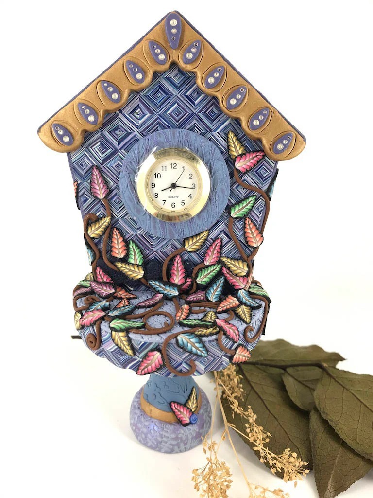 Time Flies Cupcake Stand Desk Clock