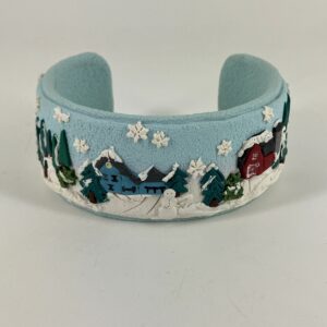 Winter Scene Cuff Bracelet