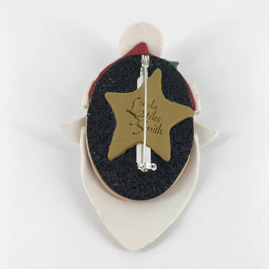 HO HO HO It's Santa! Handmade Brooch Lapel Pin