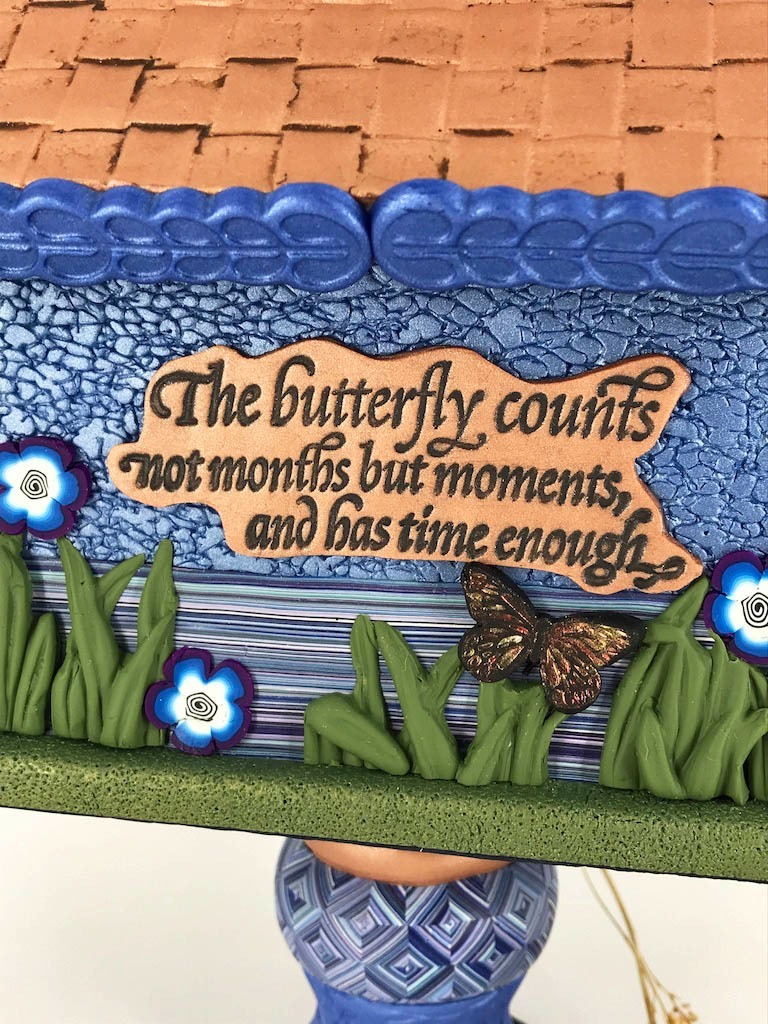 The Butterfly Counts Desk Clock