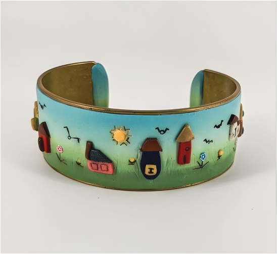 Blue Sky Landscape Bracelet