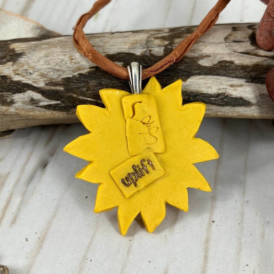Smiling Sunflower Pendant