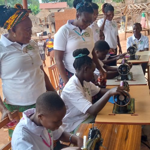 Training of the school dropout girls with tailoring and garment cutting as away of empowerment in the community.