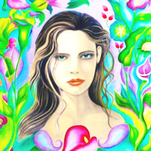 FLOWERING OF WOMAN (40X30”, OIL)