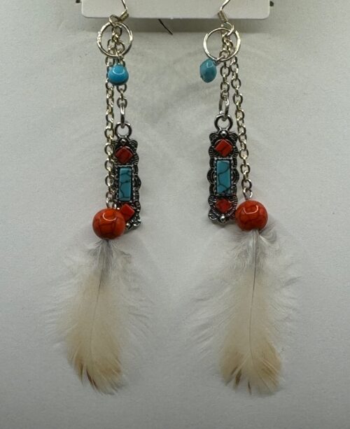 Feather earrings - Image 3