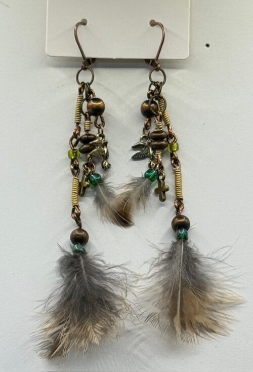 Feather earrings - Image 9